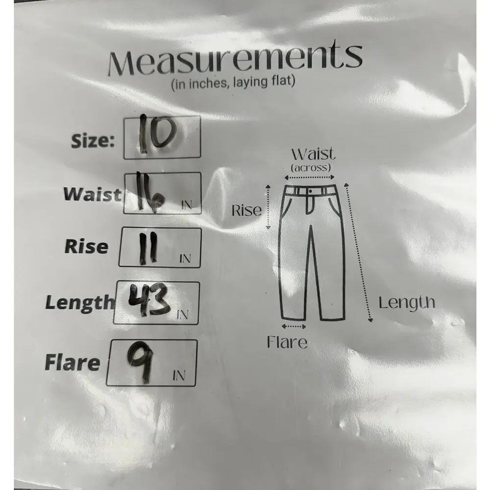 Bebe Women's Black Flared High Rise Pockets Trouser Dress Pants Size 10 Y2K - Picture 10 of 11